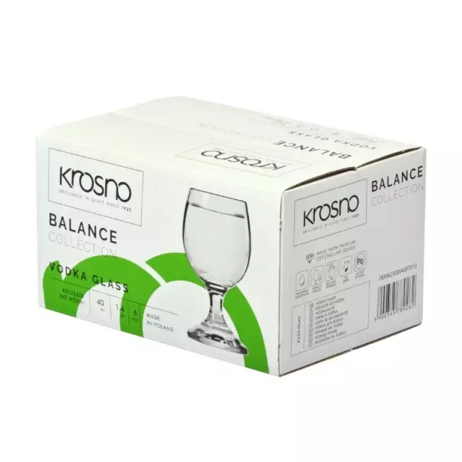 Kieliszki do wódki Krosno Balance 45 ml opakowanie